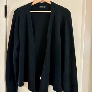 Simply Vera Vera Wang Black Open-Front Cardigan